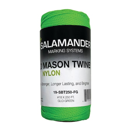 Sitepro Braided Twine, Flo Green, 250ft, 12PK 19-SBT250-FG